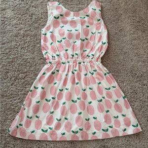 James & Lottie Pink Lemons Dress with beautiful tie back